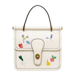 Coach Willis Top Handle Garden Embroidery Handbag - C2750